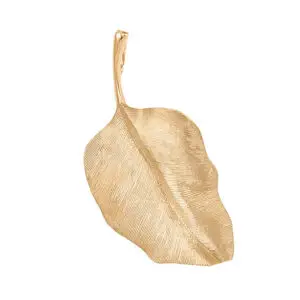 Anhänger Blatt 18kt 4cm