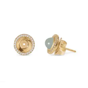 Ohrstecker Lotus Diamant Kranz
