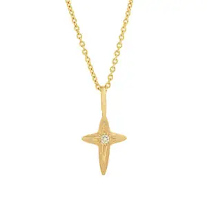 Kreuz aus der Shine on Collection in 14kt Gelbgold