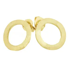 Ohrschmuck massiv gefertigt in 14kt Gelbgold