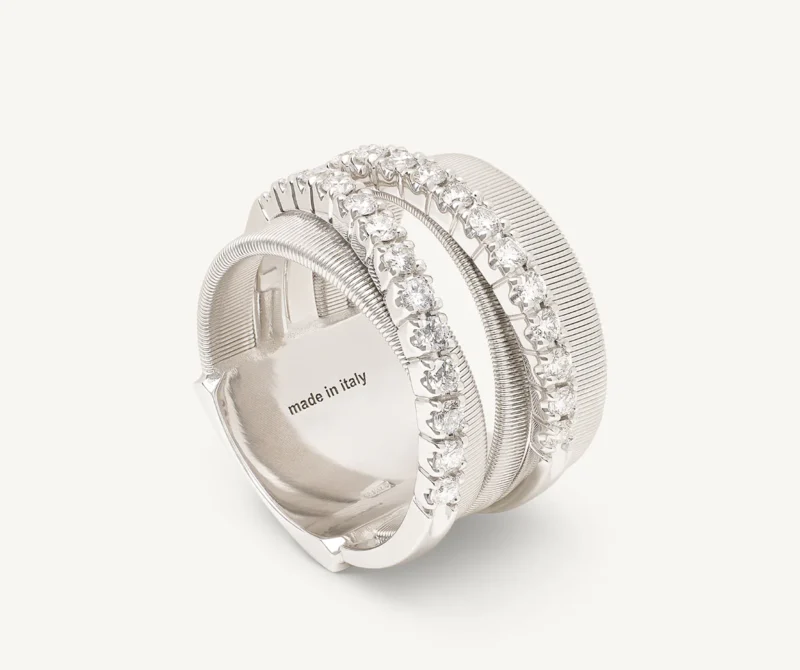 Ring in 18kt Weißgold mit Diamanten