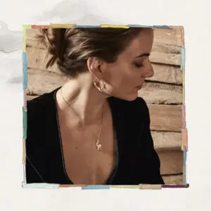 Elephant mit Rüsselschließe aus der Sweet Drops Collection Gelbgold 18kt mit 1 Diamant – Bild 4