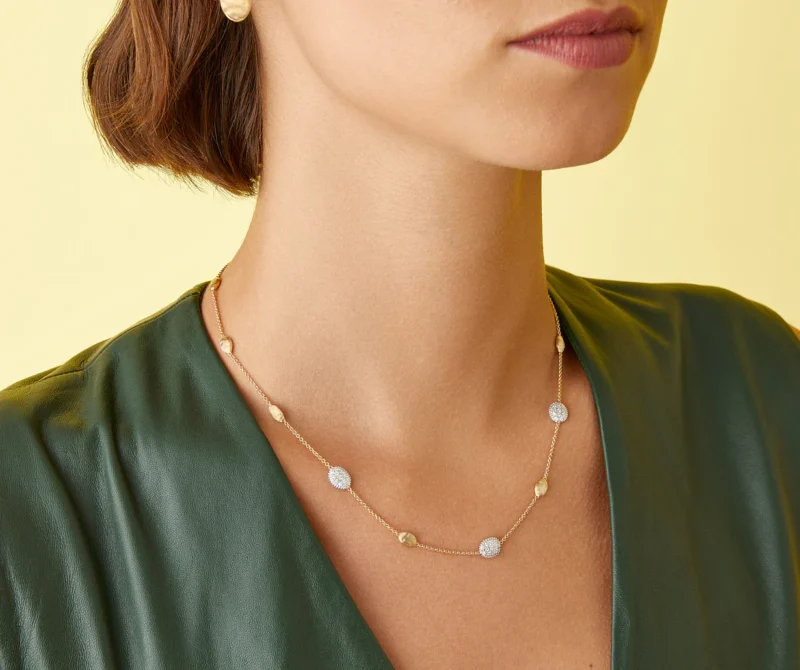 Collier aus der Kollektion Siviglia in 18kt Gelbgold und Weißgold mit Diamanten 0,60ct – Bild 3