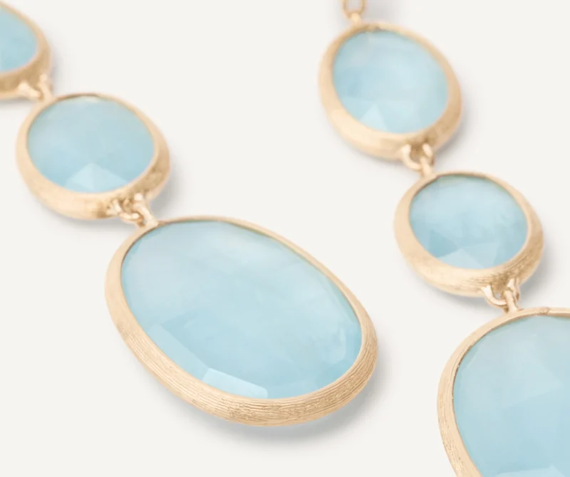 Ohrschmuck aus der Kollektion Siviglia in 18kt Gelbgold und Aquamarine  – Bild 3