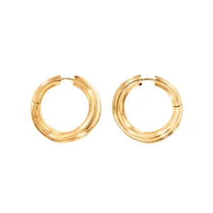 Kreolen large aus der Kollektion Under the Sea in 18kt Gelbgold