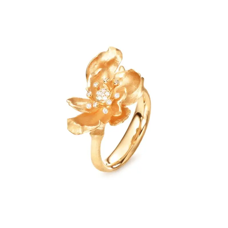 Ring aus der Kollektion Wild Rose in 18kt Gelbgold mit Diamanten