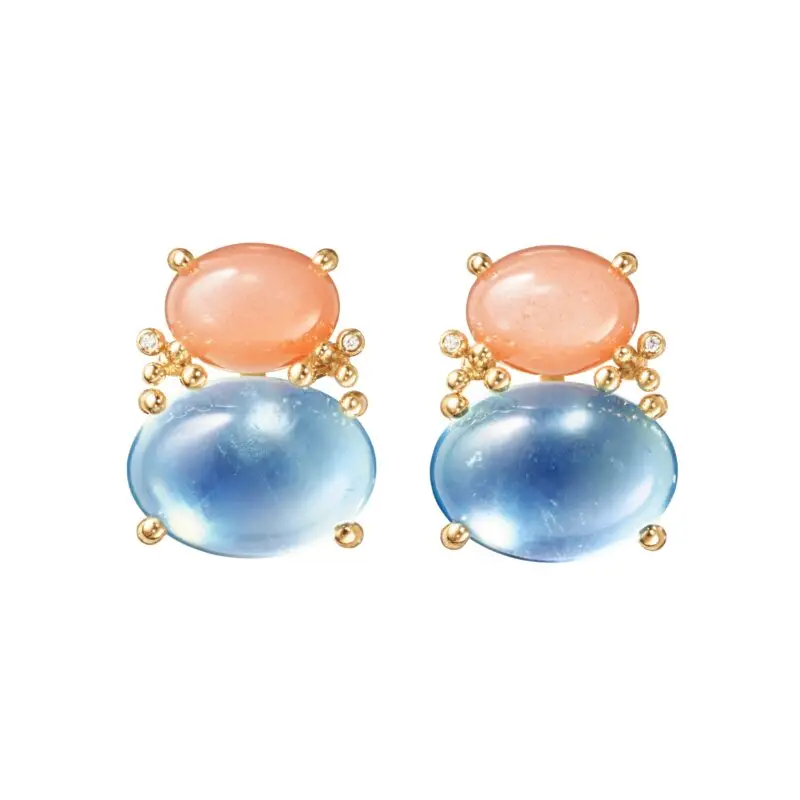 Ohrschmuck aus der Kollektion BoHo in 18kt Gelbgold mit Diamanten