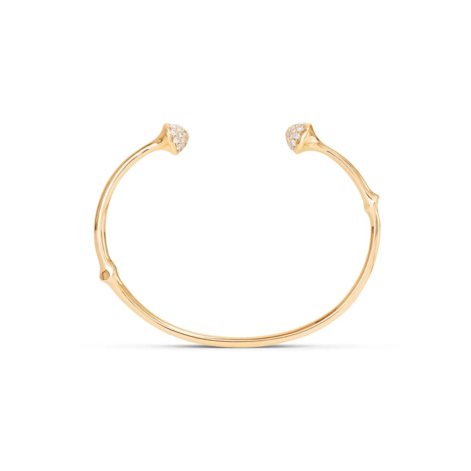 Armreifen in 18kt Gelbgold  mit Diamanten